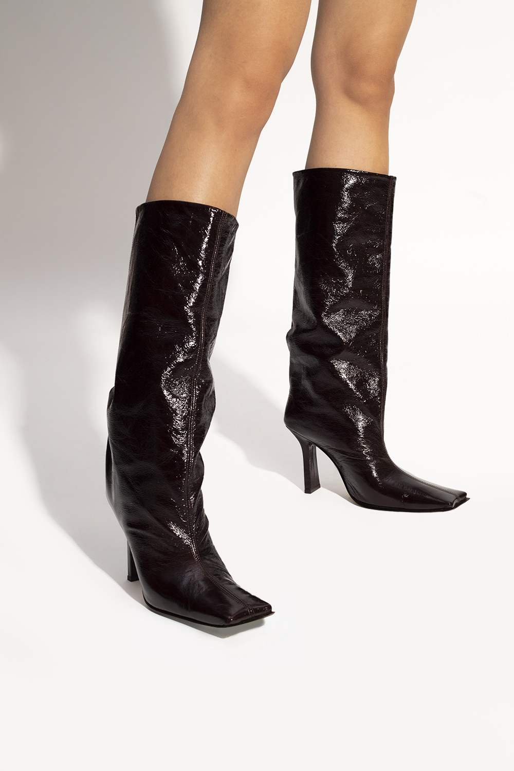 Corrine patent leather store bootie